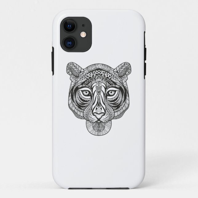 Capa Para iPhone 11 Tigre do estilo (Verso)