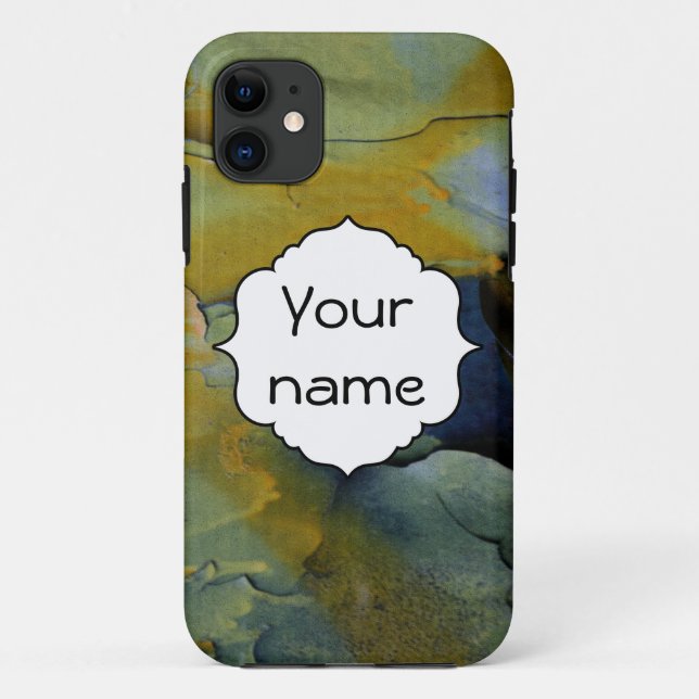 Capa Para iPhone 11 Tinta de descasque (Verso)