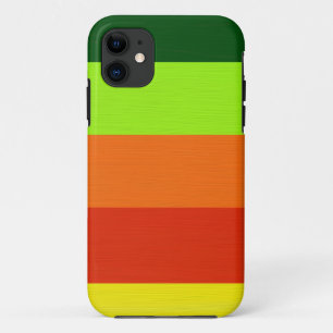 Capa Para iPhone 11 Tinta verde limão cor de laranja amarelo alaranjad