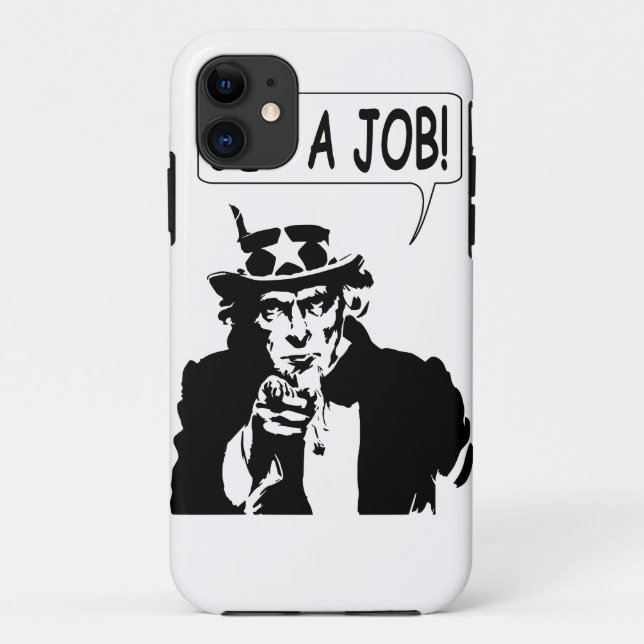 Capa Para iPhone 11 Tio Sam Arranja Um Emprego (Verso)