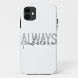 Capa Para iPhone 11 Tipografia moderna, simples, moderna, sempre fabul