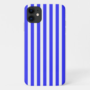 Capa Para iPhone 11 Tiras de doces, azuis e brancas