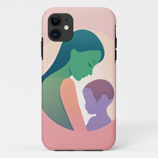 Capa Para iPhone 11 Título: Yesai4Mães iPhone e iPad Case (Verso)