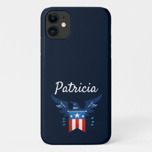 Capa Para iPhone 11 Toda Águia Americana e Patriótica