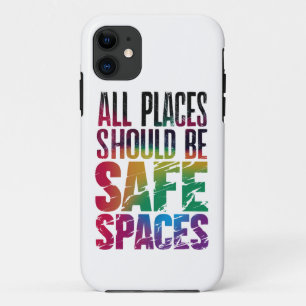 Capa Para iPhone 11 Todos os Lugares Devem Ser Espaços Seguros Mês do 