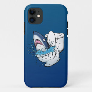 Capa Para iPhone 11 Toilet Sharon Blue Cartoon