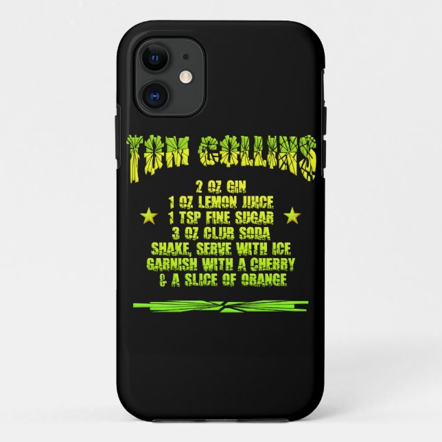 Capa Para iPhone 11 Tom Collins personalizável iPhone 5 Case-Mate (Verso)