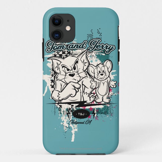 Capa Para iPhone 11 Tom e Jerry Hollywood CA (Verso)