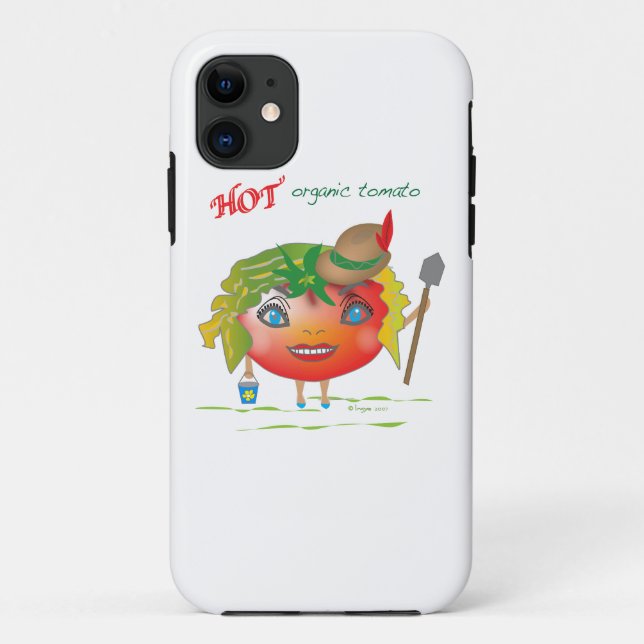 Capa Para iPhone 11 Tomate orgânico quente (Verso)