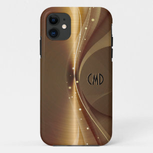 Capa Para iPhone 11 Tons metálicos de cobre com aspecto de aço inoxidá