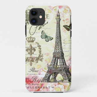Capa Para iPhone 11 torre Eiffel moderna do francês do vintage
