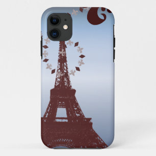Capa Para iPhone 11 torre elegante de eiffel paris