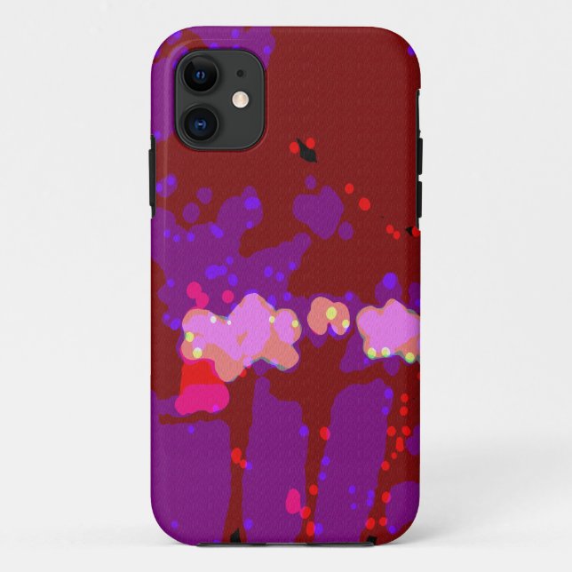 Capa Para iPhone 11 Totalmente Abstrato Bougainvillea (Verso)