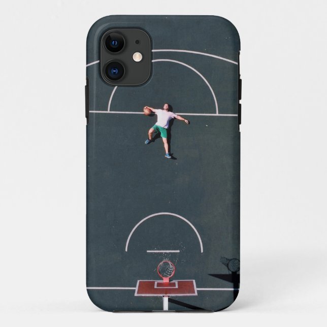 Capa Para iPhone 11 Trabalho de arte de basquetebol (Verso)
