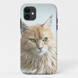 Capa Para iPhone 11 Trabalho de arte de Gato bonito