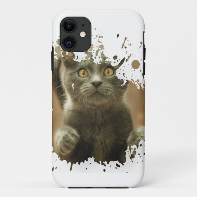 Capa Para iPhone 11 Trabalho de arte de gato | Melhor presente para o  (Verso)
