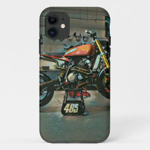 Capa Para iPhone 11 trabalho de arte de motocicleta vintage