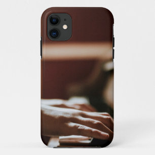 Capa Para iPhone 11 Trabalho de arte de Piano bonito