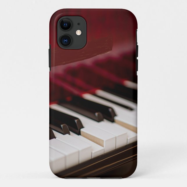 Capa Para iPhone 11 Trabalho de arte de Piano Incrível (Verso)