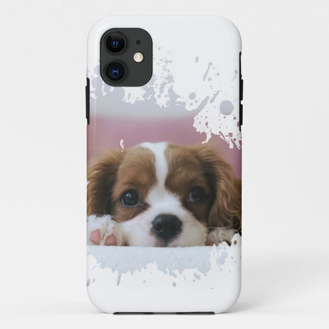 Capa Para iPhone 11 Trabalho de arte de puppy legal (Verso)
