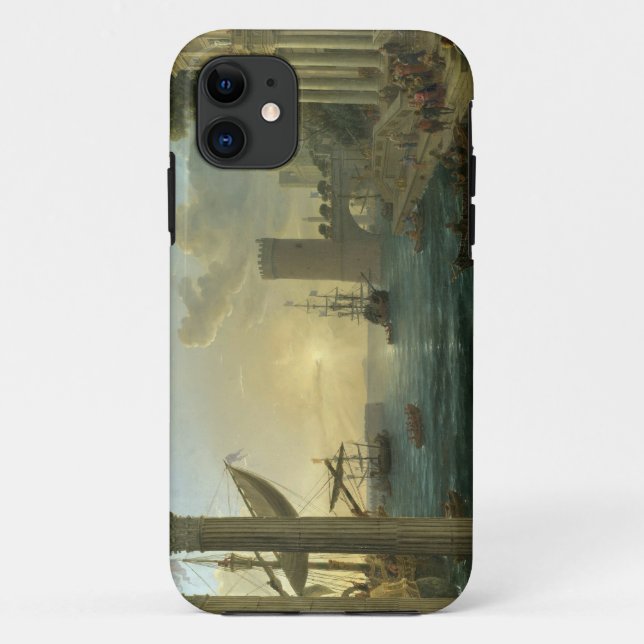 Capa Para iPhone 11 Trabalhos de arte de Claude Lorrain (Verso)