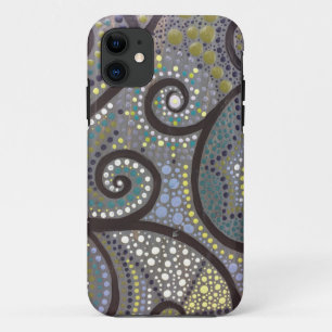 Capa Para iPhone 11 Trabalhos de arte de madeira das cinzas de Boho da