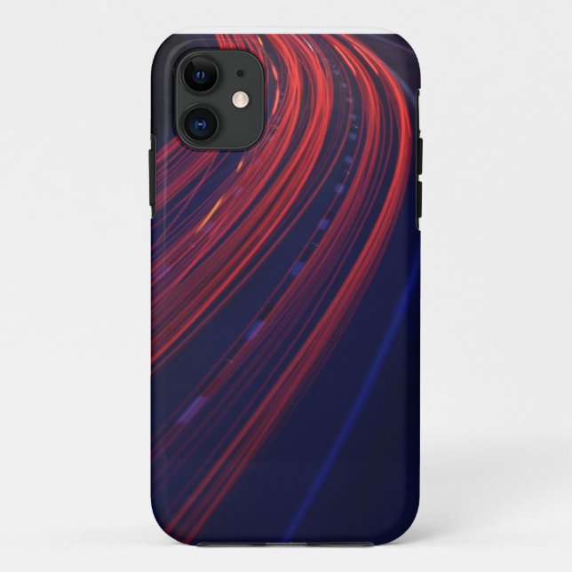 Capa Para iPhone 11 Traços leves para o tráfego do veículo (Verso)