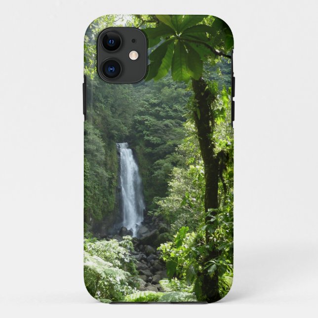 Capa Para iPhone 11 Traffic Falls Tropical RainForest Fotografia (Verso)