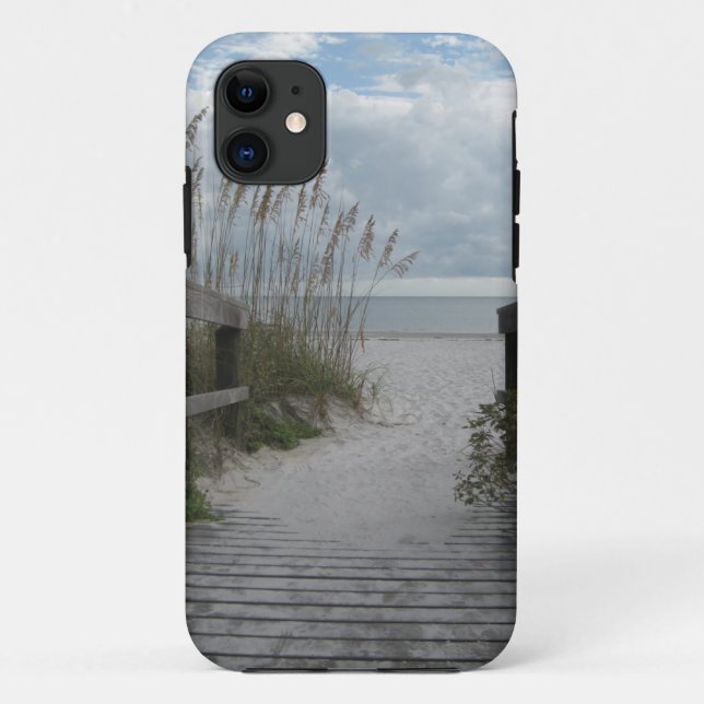 Capa Para iPhone 11 Trajeto da praia de Florida (Verso)