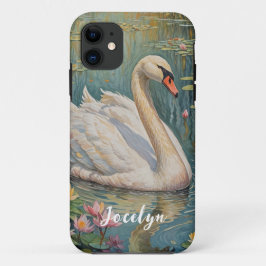 Capa Para iPhone 11 Tranquil Swan Serenade