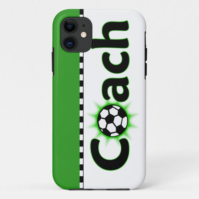 Capa Para iPhone 11 Treinador do futebol (Verso)