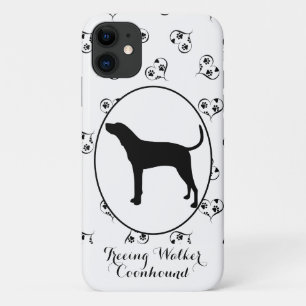 Capa Para iPhone 11 Treing Walker Coonhound Silhouette