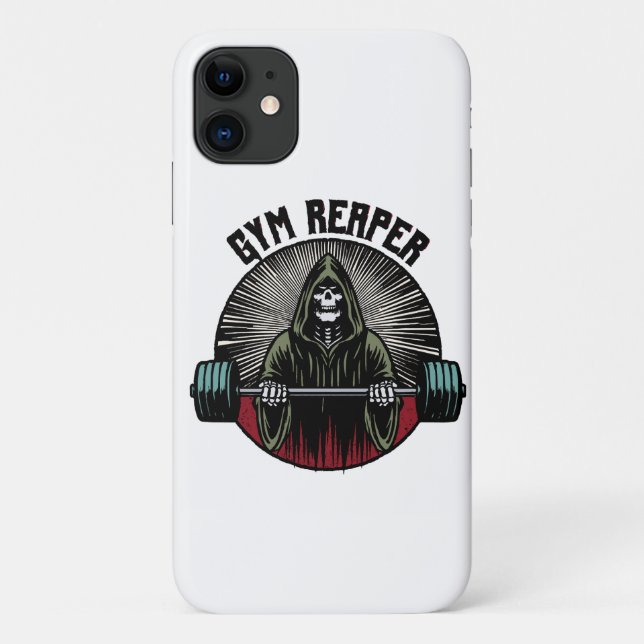 Capa Para iPhone 11 Treino Ceifador de Academia (Verso)