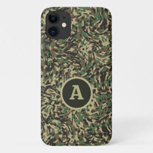 Capa Para iPhone 11 Trendy Camouflage - Carta Personalizada Verde