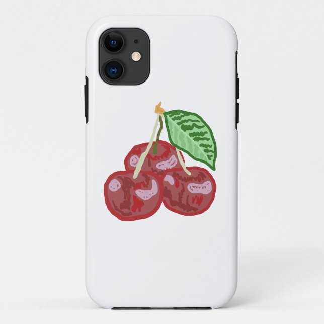Capa Para iPhone 11 Três Cerejas (Verso)