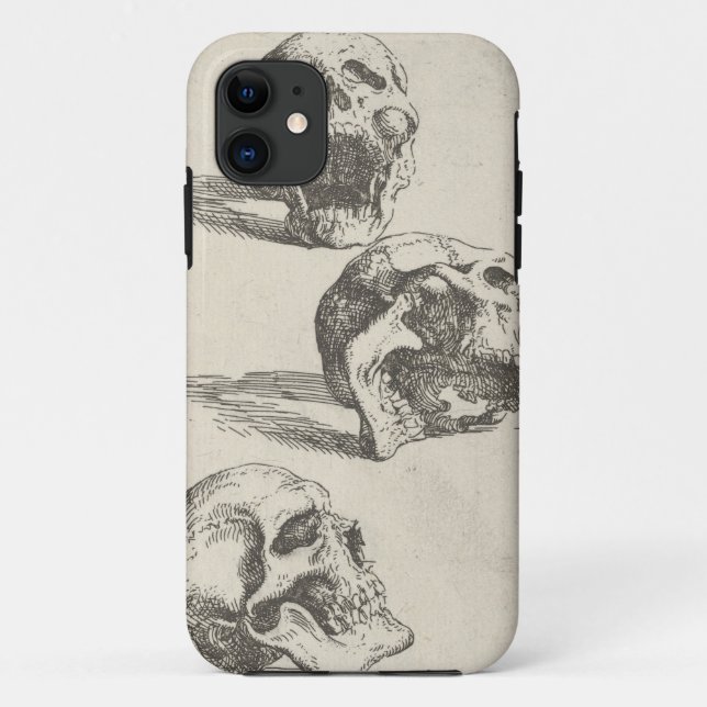 Capa Para iPhone 11 Três crânios (Verso)