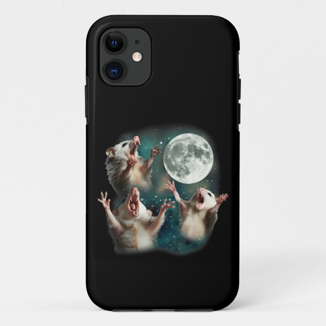 Capa Para iPhone 11 Três Lua Possum 3Ogambm Engraçado Memória Maldita (Verso)