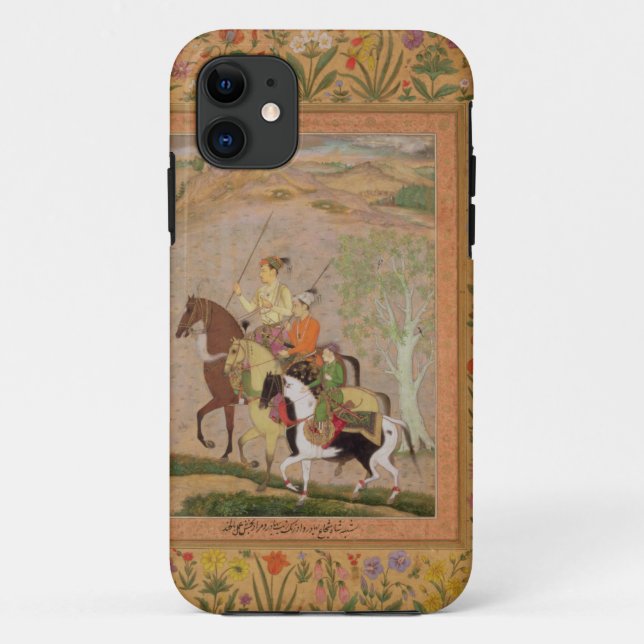 Capa Para iPhone 11 Três príncipes Going Caça, c.1635 (gouache no pa (Verso)