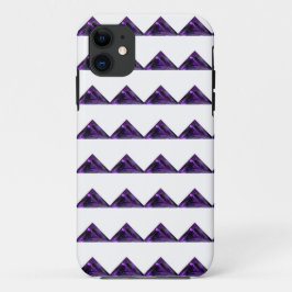 Capa Para iPhone 11 Triângulo roxo