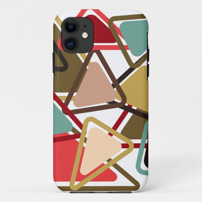 Capa Para iPhone 11 Triângulos Apimentados  (Verso)