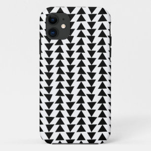 Capa Para iPhone 11 Triângulos irregulares - preto no branco