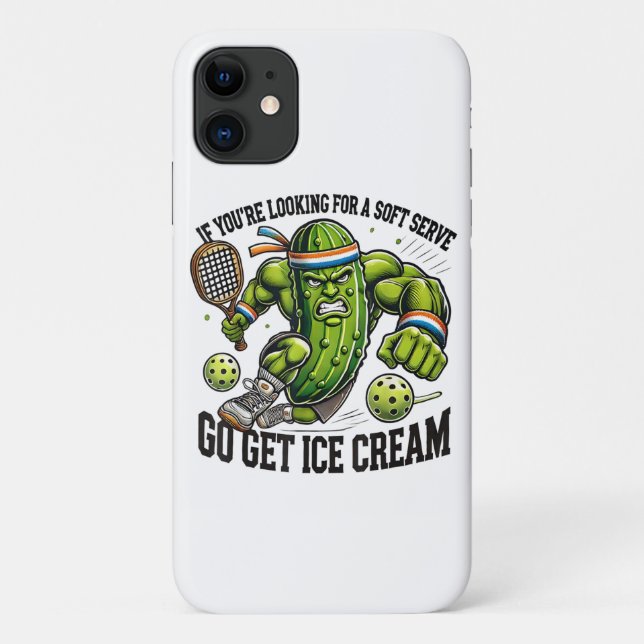 Capa Para iPhone 11 Trocadilho engraçado para amante de Pickleball com (Verso)