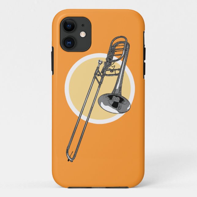 Capa Para iPhone 11 Trombone (Verso)