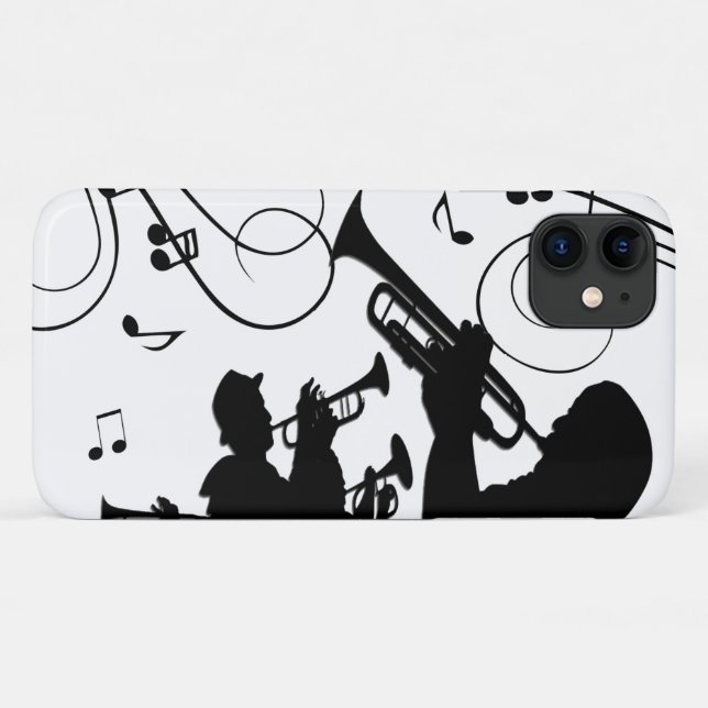Capa Para iPhone 11 Trompet Section Jazz Music (Verso (horizontal))