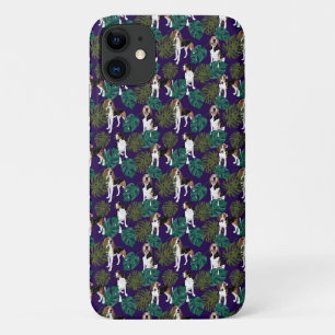 Capa Para iPhone 11 Tropical Walker Coonhound Blue
