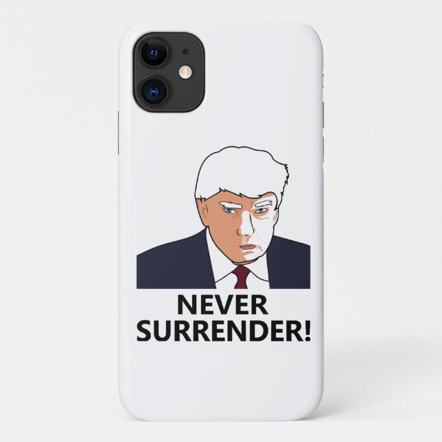 Capa Para iPhone 11 Trump Nunca Devolva Mug Shot (Verso)