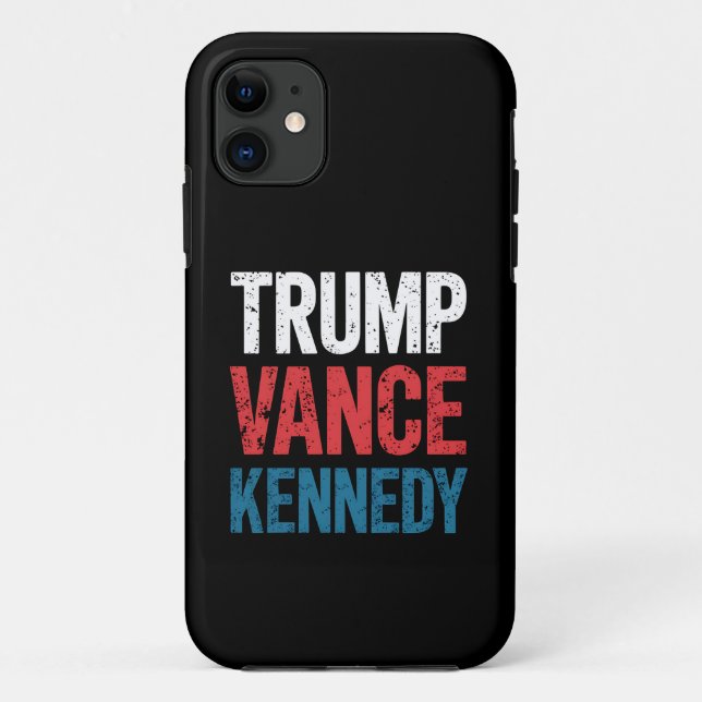 Capa Para iPhone 11 Trump Vance Kennedy 2024 Eleição (Verso)