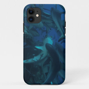 Capa Para iPhone 11 Tubarão do recife no grande recife de coral
