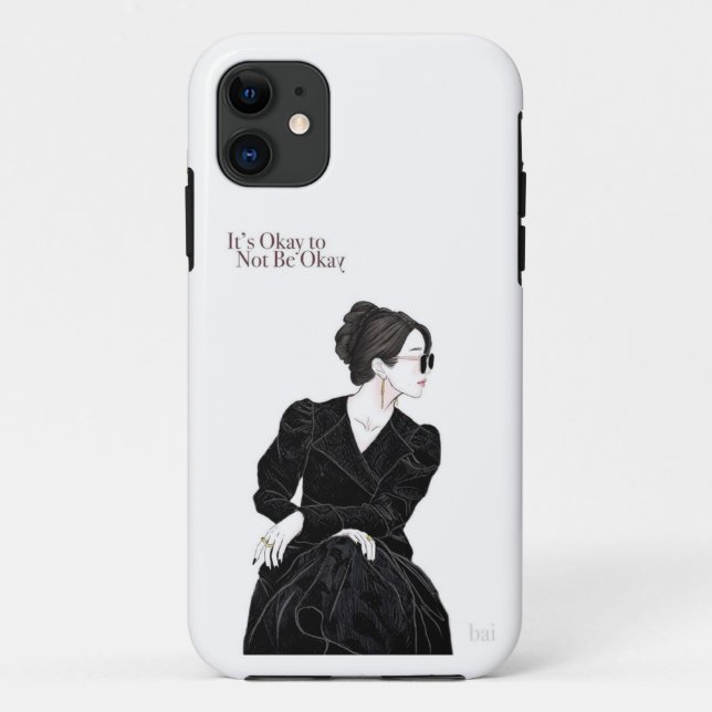 Capa Para iPhone 11 Tudo bem não estar bem (Verso)