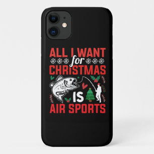 Capa Para iPhone 11 Tudo o que quero no Natal é esporte aéreo